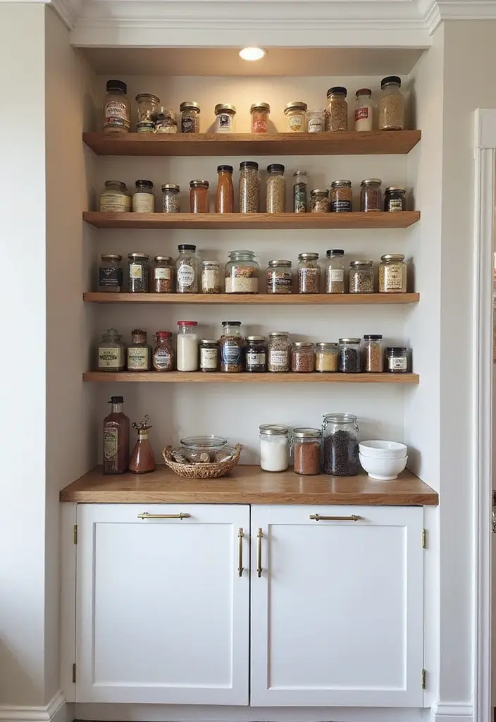 29 Kitchen Platform Ideas That Make Cooking Easier 11 29 Kitchen Platform Ideas That Make Cooking Easier - 11. Built-In Spice Racks