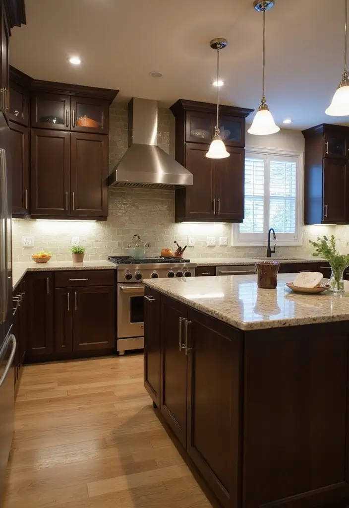 29 Kitchen Platform Ideas That Make Cooking Easier 24 29 Kitchen Platform Ideas That Make Cooking Easier - 24. Layered Lighting Solutions