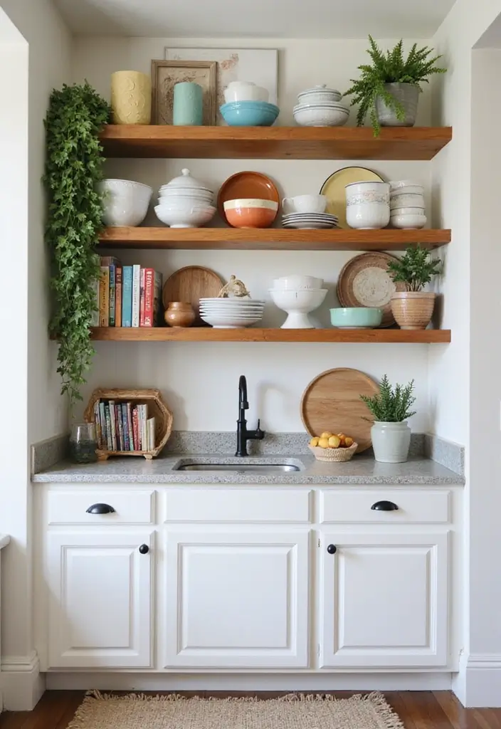 29 Kitchen Platform Ideas That Make Cooking Easier 25 29 Kitchen Platform Ideas That Make Cooking Easier - 25. Open Shelving