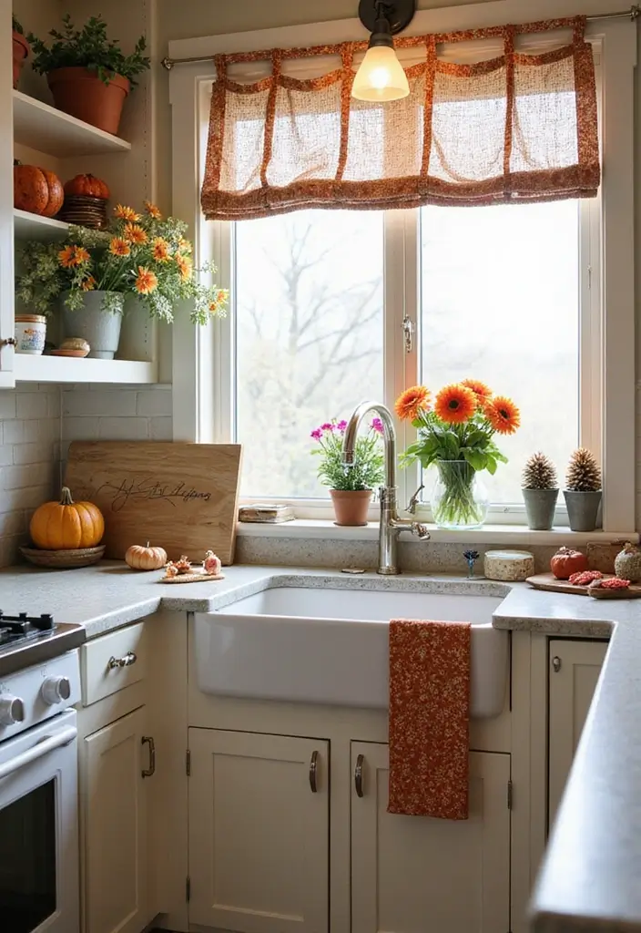29 Kitchen Platform Ideas That Make Cooking Easier 29 29 Kitchen Platform Ideas That Make Cooking Easier - 29. Seasonal Decor Touches