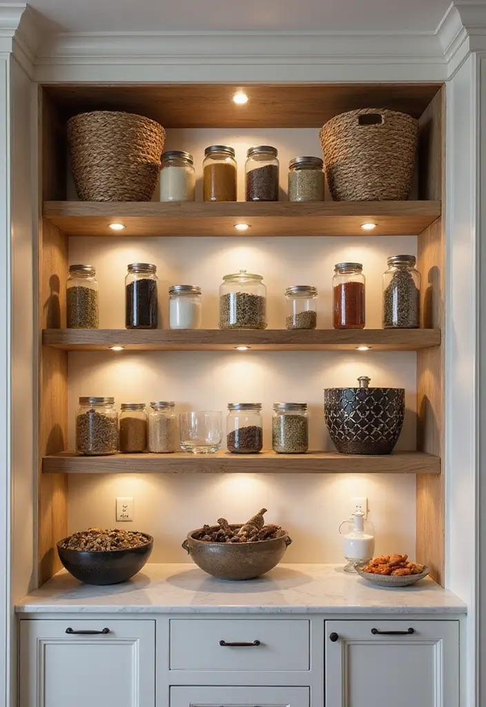 29 Kitchen Platform Ideas That Make Cooking Easier 3 29 Kitchen Platform Ideas That Make Cooking Easier - 3. Under-Cabinet Shelving