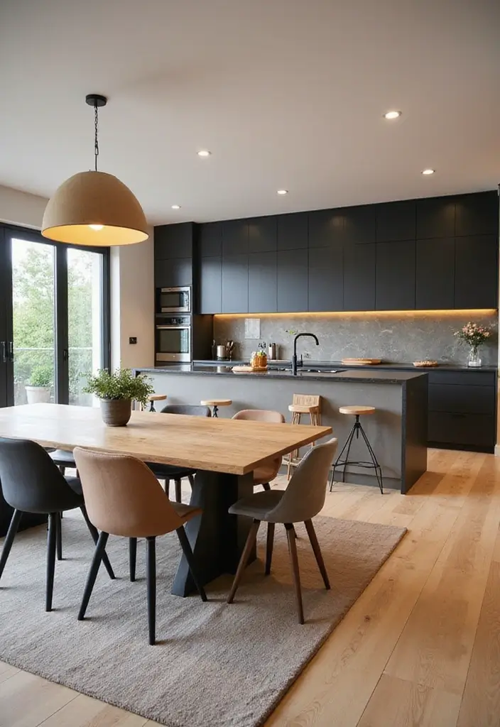 29 Open Concept Kitchen Ideas That Make Homes Airy - 23. Open Concept Dining