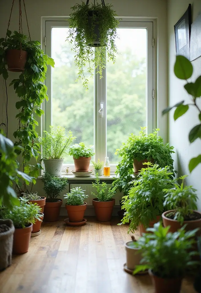 29 Open Concept Kitchen Ideas That Make Homes Airy - 8. Vibrant Greenery