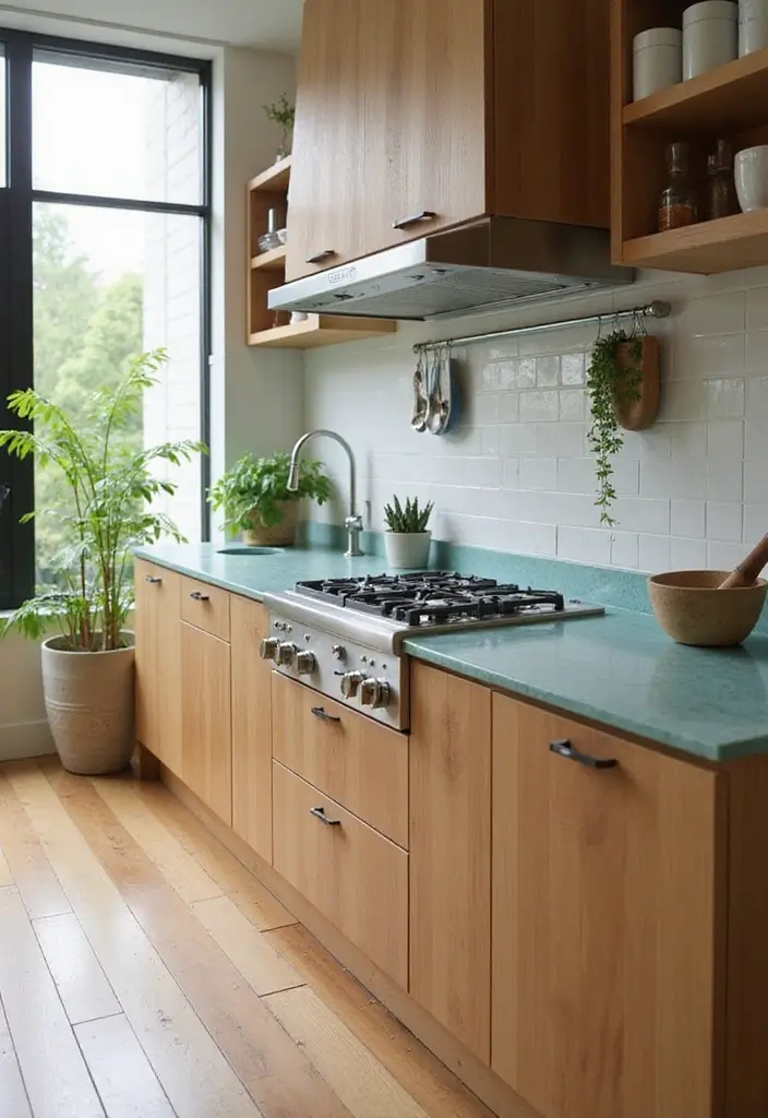 29 Open Concept Kitchen Ideas That Make Homes Airy - 9. Sustainable Materials
