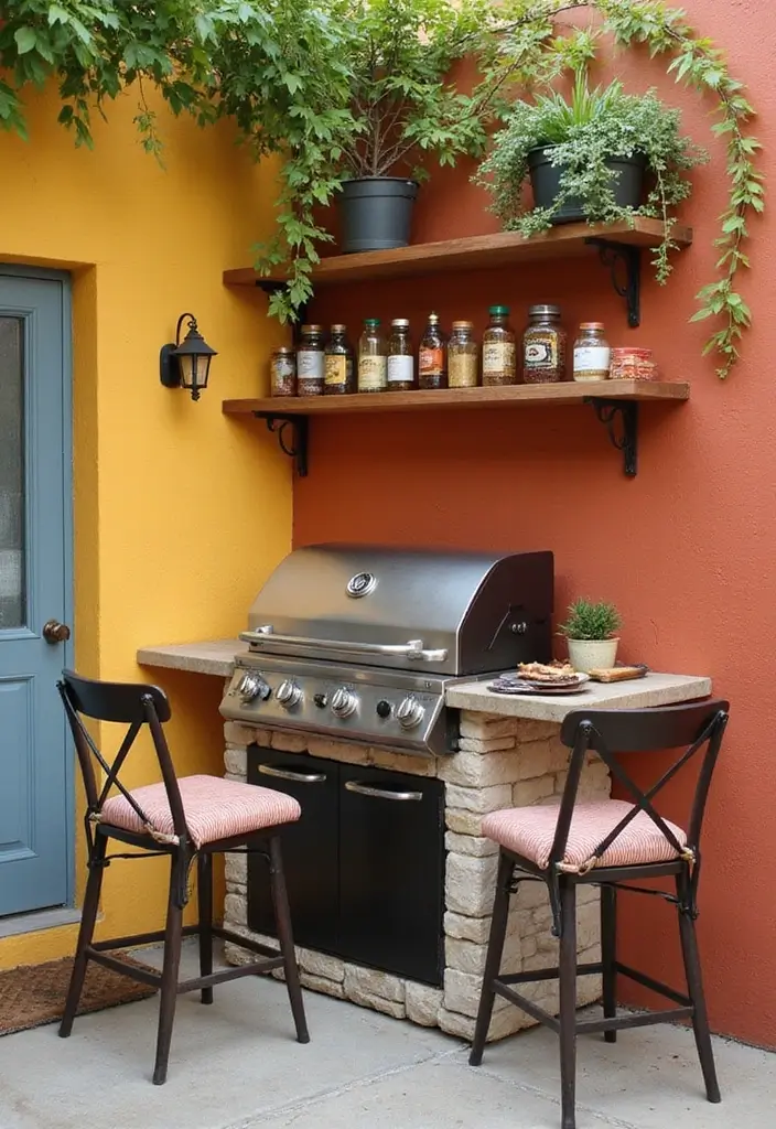 29 Simple Outdoor Kitchen Designs That Make Cooking Fun 1 29 Simple Outdoor Kitchen Designs That Make Cooking Fun - 1. Compact Corner Grill Station