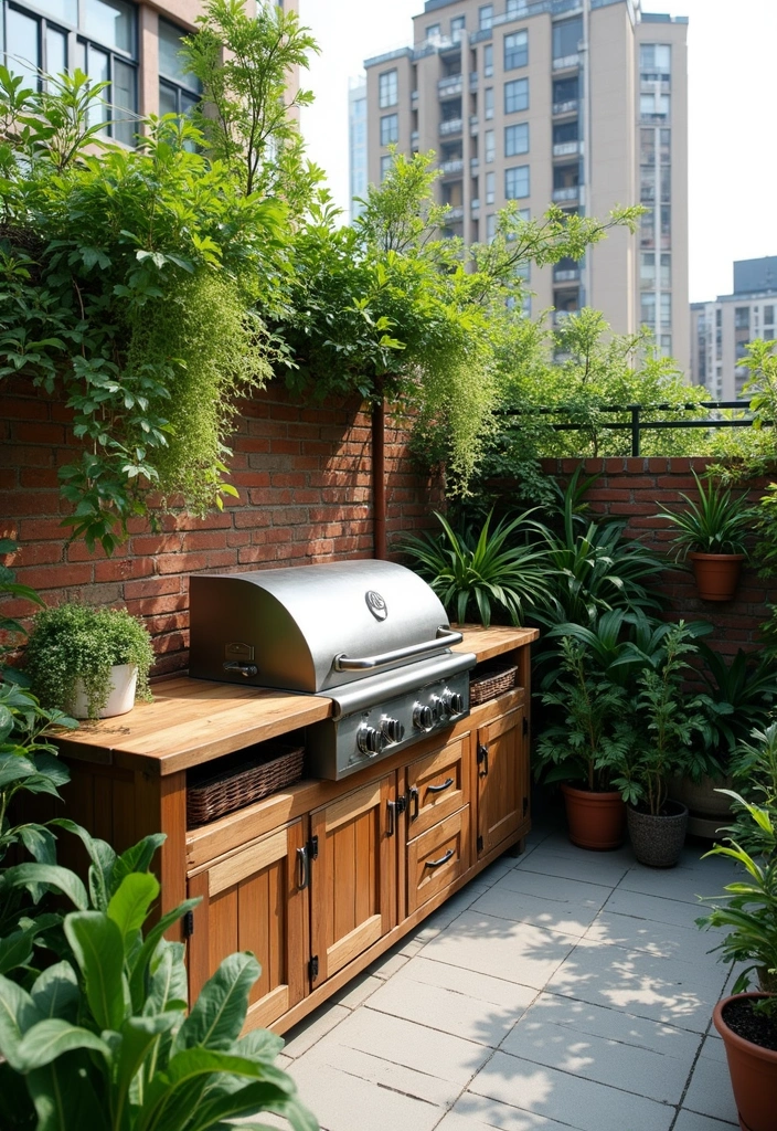 29 Simple Outdoor Kitchen Designs That Make Cooking Fun 25 29 Simple Outdoor Kitchen Designs That Make Cooking Fun - 25. Simple Rooftop Garden Kitchen