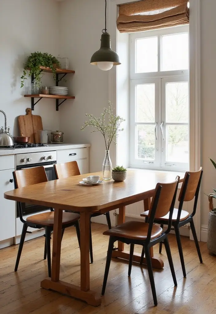 29 Small Kitchen Table Ideas That Save Space Beautifully - 1. Extendable Dining Tables for Versatility
