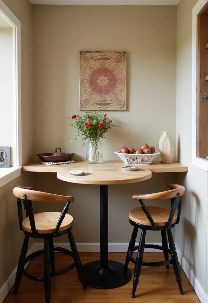 29 Small Kitchen Table Ideas That Save Space Beautifully - 10. Counter Height Tables for Casual Dining