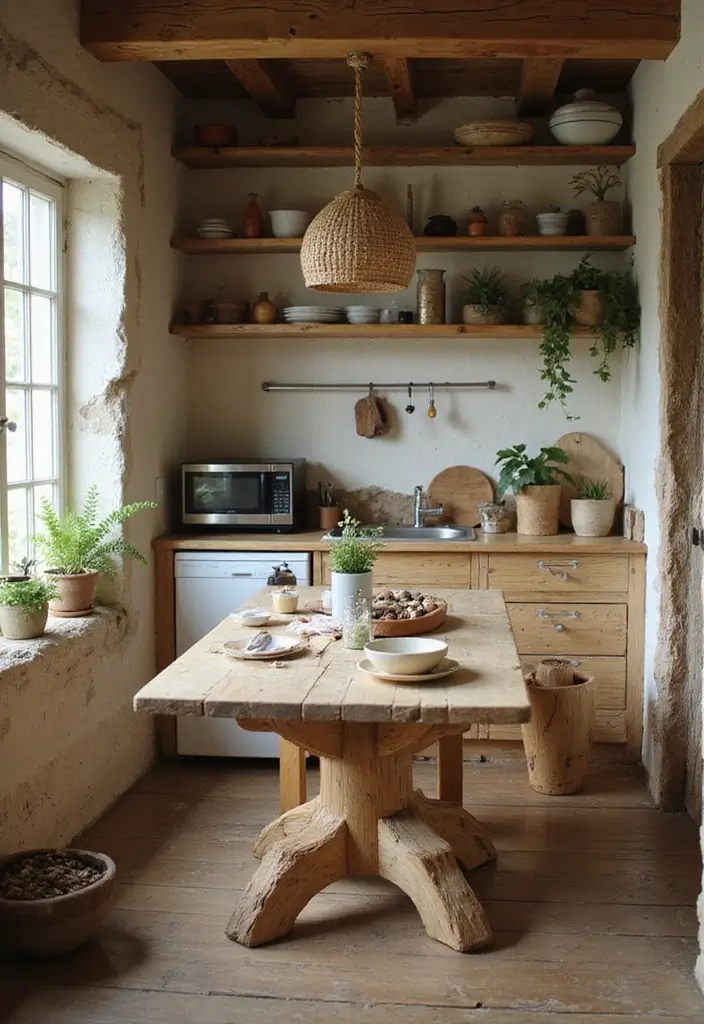 29 Small Kitchen Table Ideas That Save Space Beautifully - 28. Eco-Friendly Tables for Sustainable Living