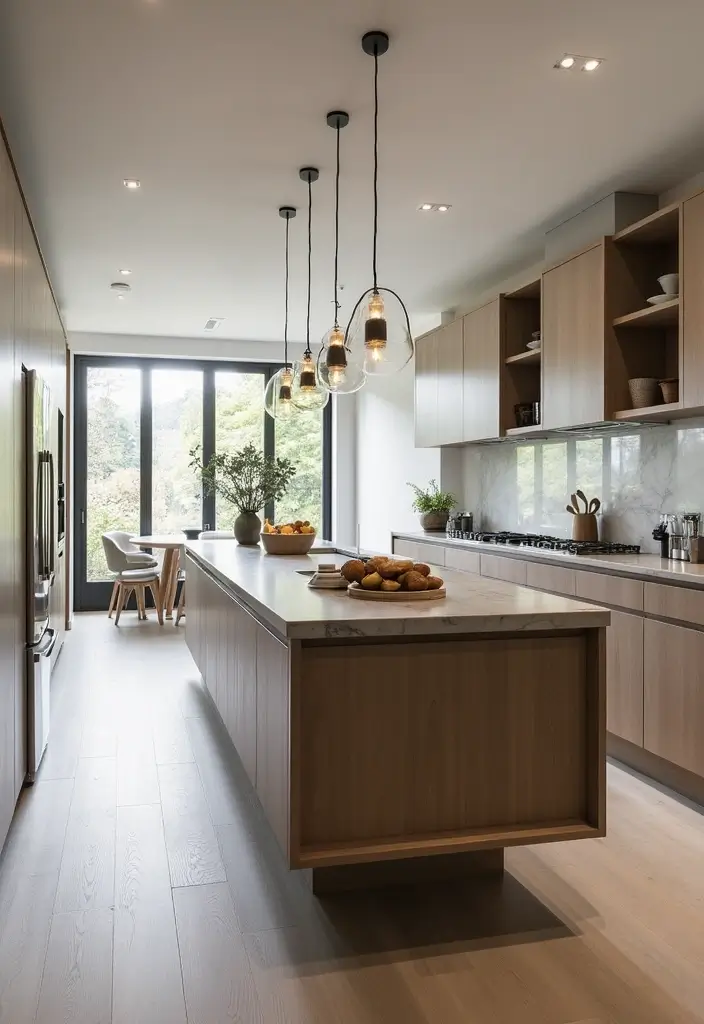 30 Galley Kitchen Ideas That Make Small Spaces Shine 12 30 Galley Kitchen Ideas That Make Small Spaces Shine - 12. Floating Kitchen Islands