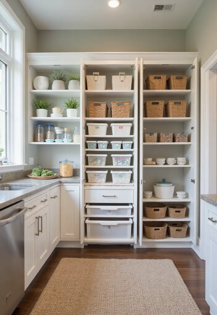 30 Galley Kitchen Ideas That Make Small Spaces Shine 13 30 Galley Kitchen Ideas That Make Small Spaces Shine - 13. Space-Saving Pantry Solutions