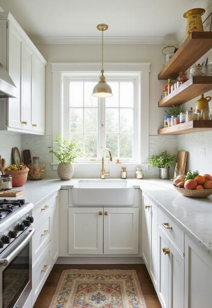 30 Galley Kitchen Ideas That Make Small Spaces Shine 17 30 Galley Kitchen Ideas That Make Small Spaces Shine - 17. Crisp White Cabinets