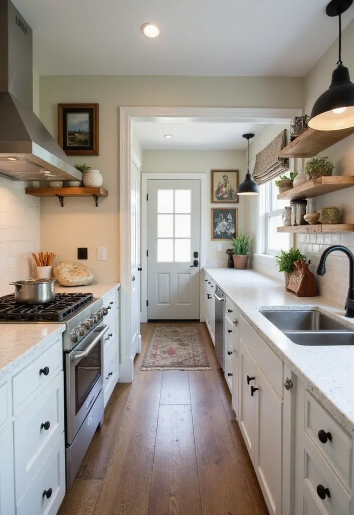 30 Galley Kitchen Ideas That Make Small Spaces Shine 21 30 Galley Kitchen Ideas That Make Small Spaces Shine - 21. Personalized Art and Decor