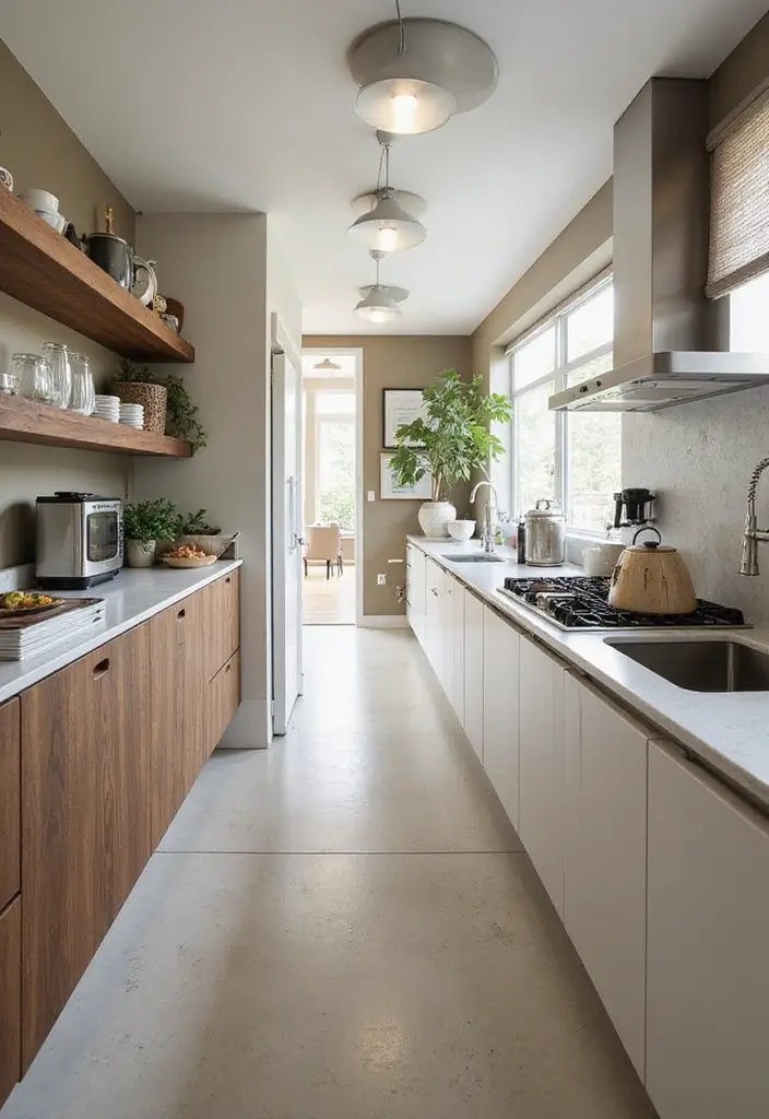 30 Galley Kitchen Ideas That Make Small Spaces Shine 23 30 Galley Kitchen Ideas That Make Small Spaces Shine - 23. Versatile Workstations