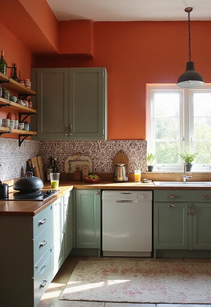 30 Indian Kitchen Design Ideas You’ll Want to Try 13 30 Indian Kitchen Design Ideas You’ll Want to Try - 13. Bold Accent Walls