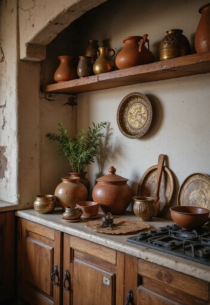 30 Indian Kitchen Design Ideas You’ll Want to Try 15 30 Indian Kitchen Design Ideas You’ll Want to Try - 15. Cultural Artifacts