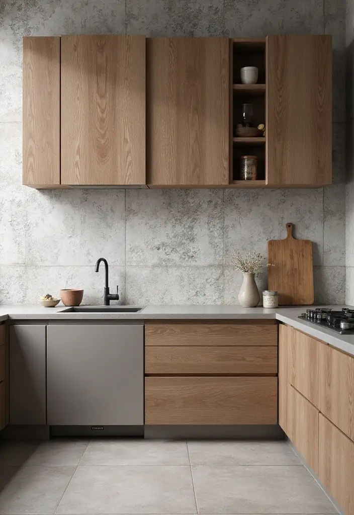 30 Indian Kitchen Design Ideas You’ll Want to Try 22 30 Indian Kitchen Design Ideas You’ll Want to Try - 22. Textured Finishes