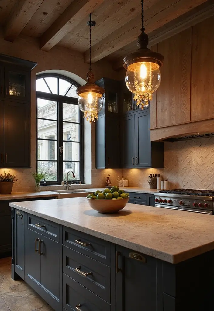 30 Indian Kitchen Design Ideas You’ll Want to Try 8 30 Indian Kitchen Design Ideas You’ll Want to Try - 8. Statement Lighting