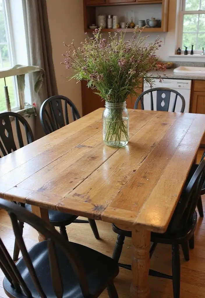 30 Kitchen Table Ideas That Fit Every Home Style 1 30 Kitchen Table Ideas That Fit Every Home Style - 1. Reclaimed Wood Charm