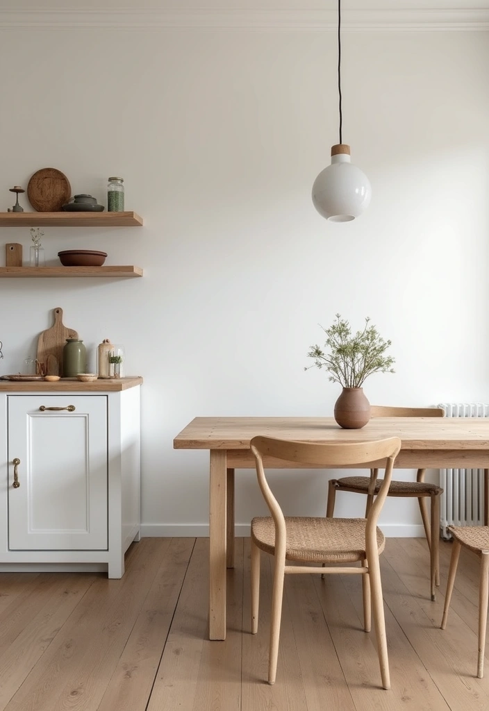 30 Kitchen Table Ideas That Fit Every Home Style 17 30 Kitchen Table Ideas That Fit Every Home Style - 17. Simple Rustic Dining Table