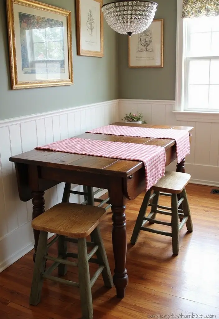 30 Kitchen Table Ideas That Fit Every Home Style 2 30 Kitchen Table Ideas That Fit Every Home Style - 2. Farmhouse Drop Leaf Table
