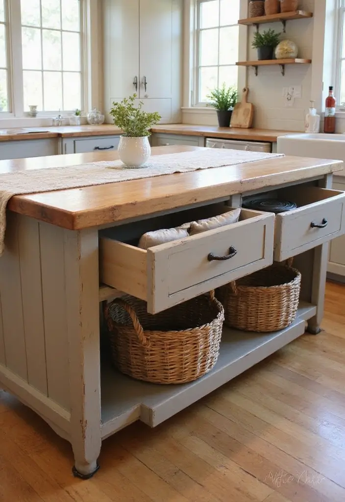 30 Kitchen Table Ideas That Fit Every Home Style 5 30 Kitchen Table Ideas That Fit Every Home Style - 5. Rustic Table with Built-in Storage