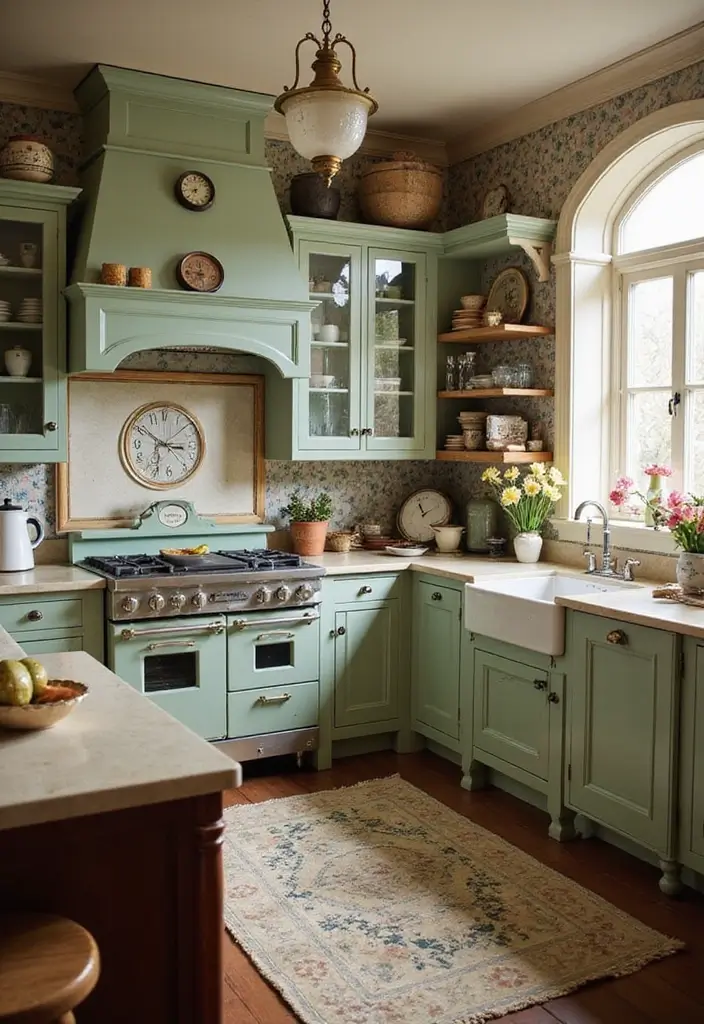 30 Luxury Kitchen Designs That Look Straight From a Magazine - 11. Vintage Touches