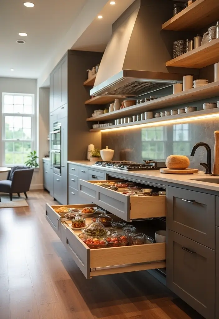 30 Luxury Kitchen Designs That Look Straight From a Magazine - 22. Smart Storage Solutions