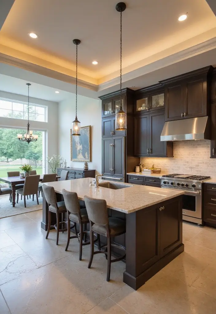 30 Luxury Kitchen Designs That Look Straight From a Magazine - 23. Open Floor Plans