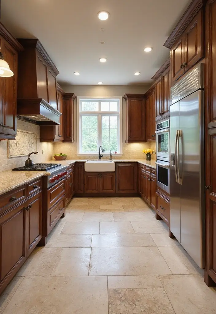30 Luxury Kitchen Designs That Look Straight From a Magazine - 24. High-End Flooring