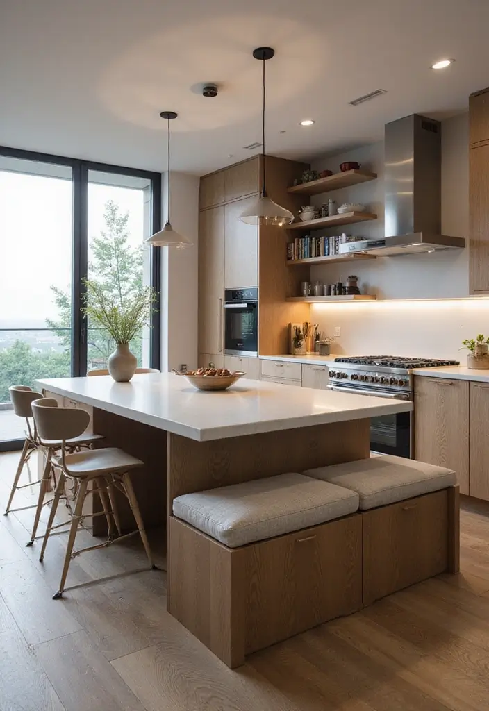 30 Luxury Kitchen Designs That Look Straight From a Magazine - 30. Multi-functional Furniture