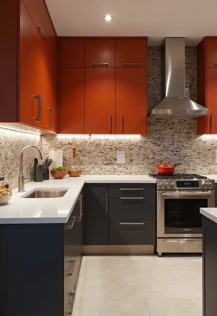 30 Luxury Kitchen Designs That Look Straight From a Magazine - 6. Bold Colors and Patterns