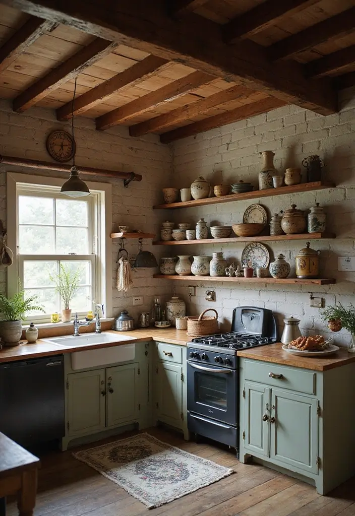 30 Warm Kitchen Ideas That Make Your Home Inviting - 2. Rustic Kitchen Elements