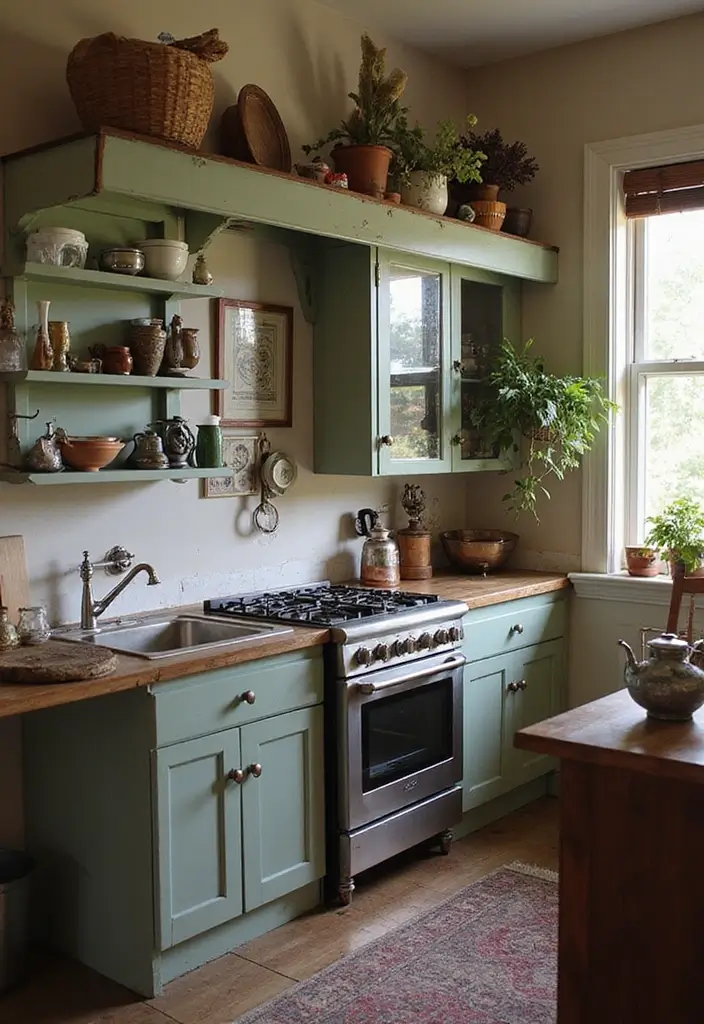30 Warm Kitchen Ideas That Make Your Home Inviting - 20. Vintage Accents