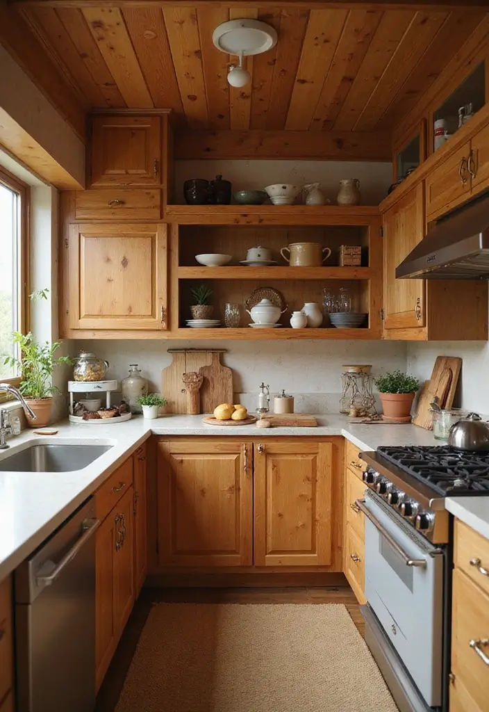 30 Warm Kitchen Ideas That Make Your Home Inviting - 22. Warm Wood Elements