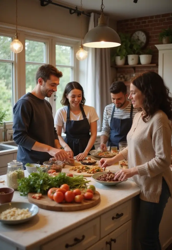 30 Warm Kitchen Ideas That Make Your Home Inviting - 28. Family Gatherings