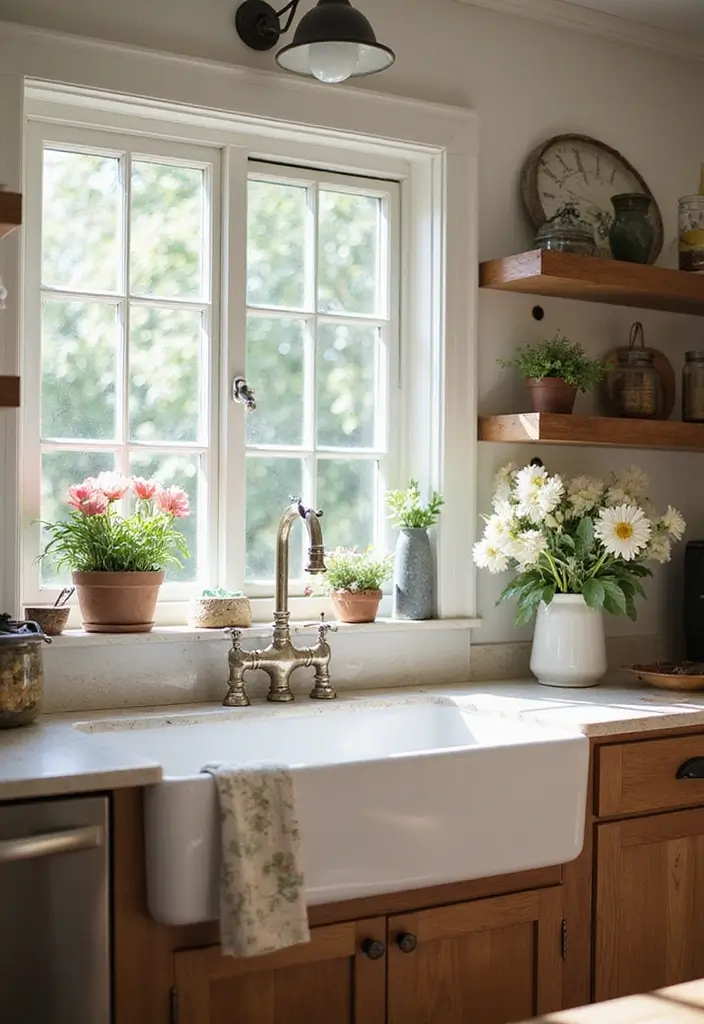 30 Warm Kitchen Ideas That Make Your Home Inviting - 6. Farmhouse Sink