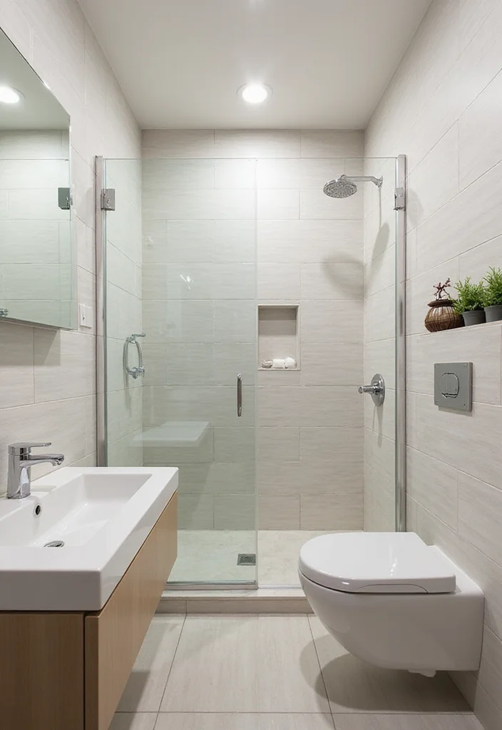 10 Basement Small Bathroom Ideas for Compact Useful Design - 10. Efficient Layouts