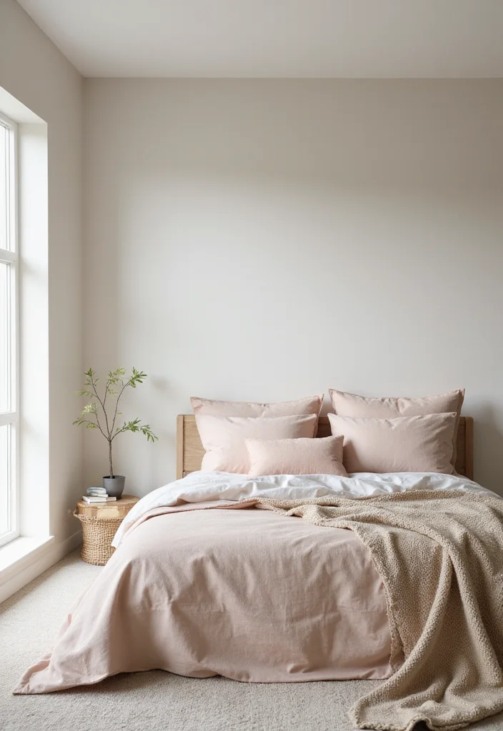 10 Bed Side Wall Decor Ideas for Calm Personalized Touches - 7. Calming Color Palette