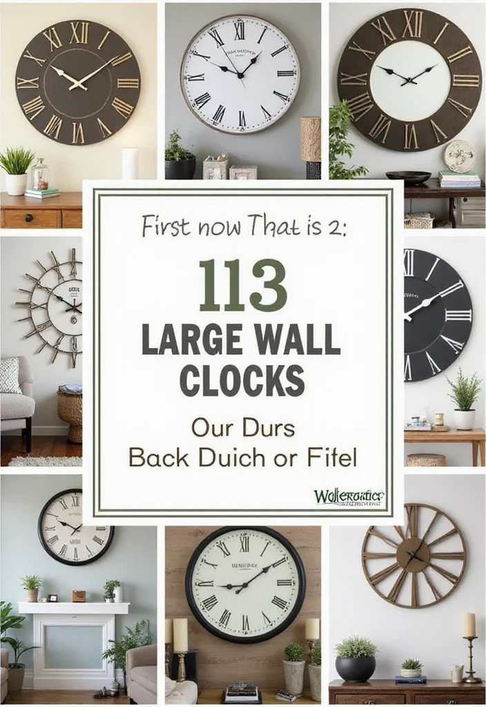 10 Large Wall Clock Decor Ideas for Bold Functional Style Conclusion