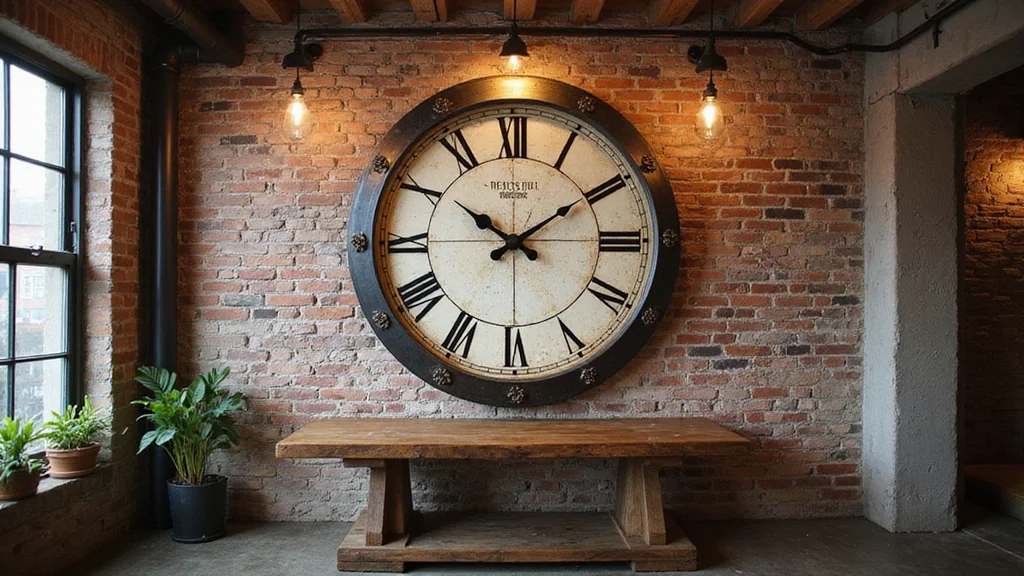 10 Large Wall Clock Decor Ideas for Bold Functional Style