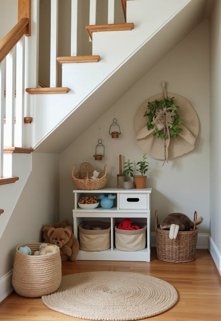 10 Under Basement Stairs Ideas for Smart Hidden Use - 5. Pet Corner