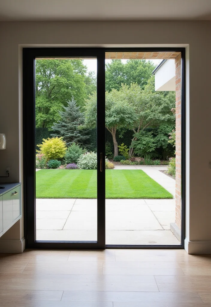 12 Backyard Door Ideas for Better Flow and Outdoor Access 23 12 Backyard Door Ideas for Better Flow and Outdoor Access - 3. Sliding Patio Doors with Eco-Friendly Frames