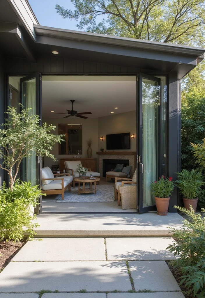 12 Backyard Door Ideas for Better Flow and Outdoor Access 45 12 Backyard Door Ideas for Better Flow and Outdoor Access - 5. Glass Panel Doors for Transparency