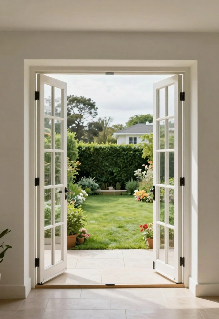12 Backyard Door Ideas for Better Flow and Outdoor Access 78 12 Backyard Door Ideas for Better Flow and Outdoor Access - 8. Folding Garden Doors for Flexibility