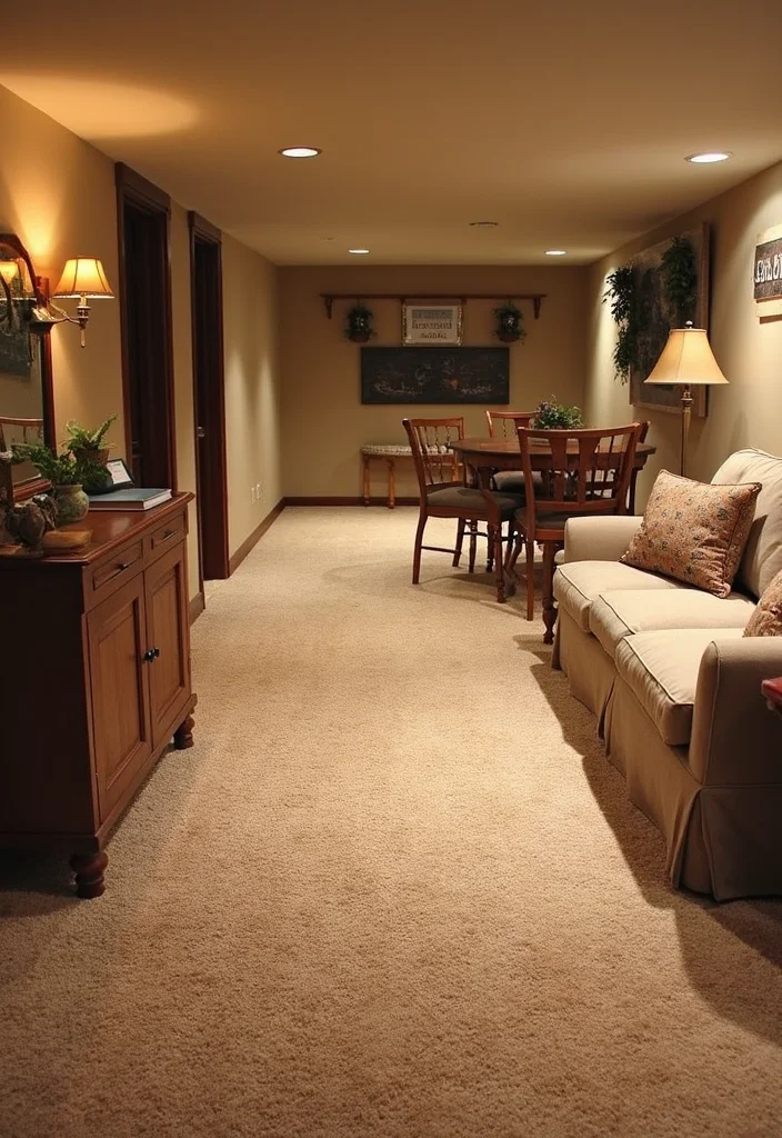 12 Basement Carpet Ideas for Warm Quiet Flooring - 1. Plush Shag Carpeting