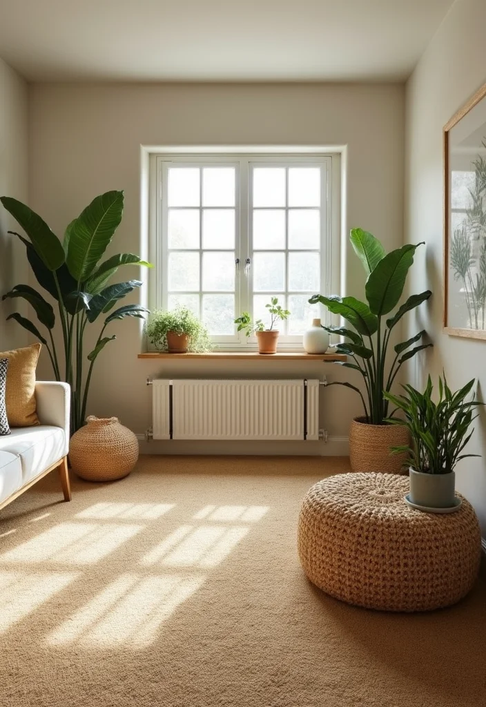 12 Basement Carpet Ideas for Warm Quiet Flooring - 12. Eco-Friendly Seagrass Carpeting