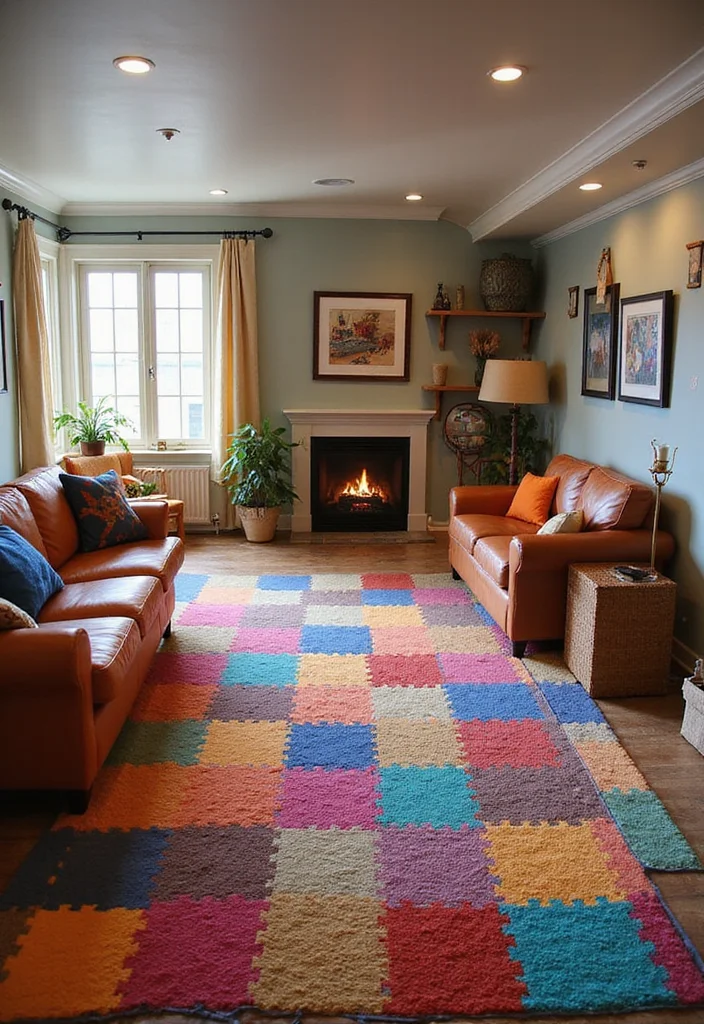 12 Basement Carpet Ideas for Warm Quiet Flooring - 7. Indoor-Outdoor Carpeting