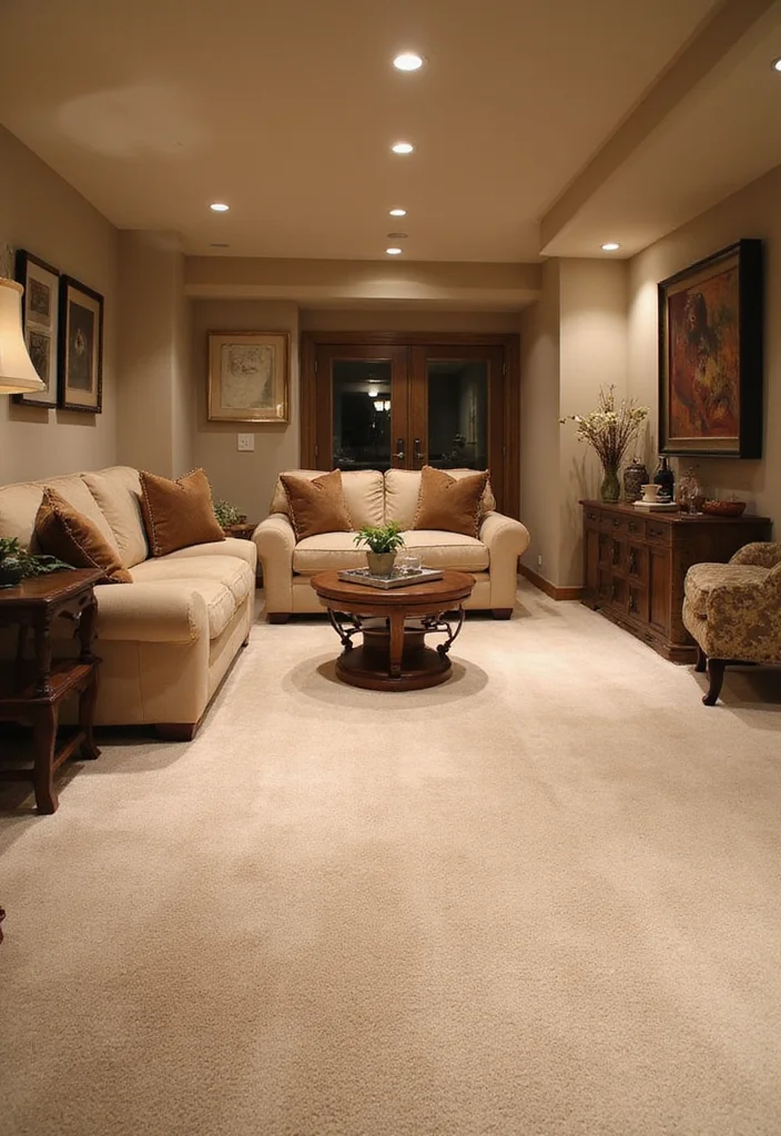 12 Basement Carpet Ideas for Warm Quiet Flooring - 8. Soft Wool Carpeting