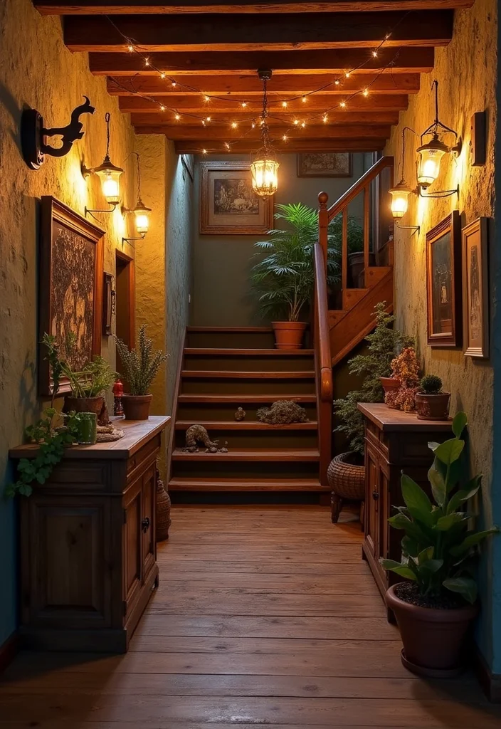 12 Basement Entrance Ideas for Clean Welcoming Access 23 12 Basement Entrance Ideas for Clean Welcoming Access - 3. Cozy Cottage Vibes
